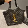 Gold Maxi Shopping Bag , Size 34*30cm