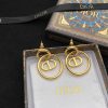 Letter Circle Earrings
