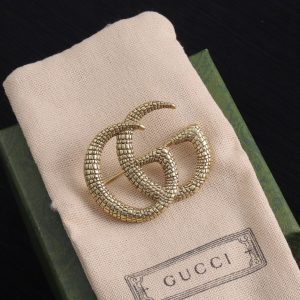 Snake Pattern Copper Brooch