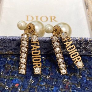 Masonry Alphabet Pearl Earrings