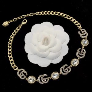 Diamond Chain Letter Necklace
