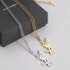 Golden Silver Chain Necklace