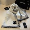 White wool knit Scarf Size 190*35CM
