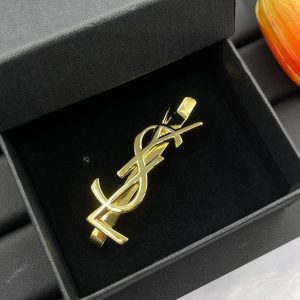 Golden letter hair clip