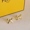 Golden bow earrings