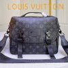 Postman black leather bag 31 * 22 * 11 cm