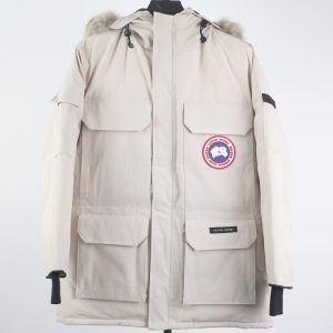Classic Parka Off-White Down Jacket