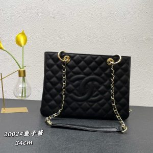 Caviar cowhide ball pattern handbag 34.5*25.5*14cm