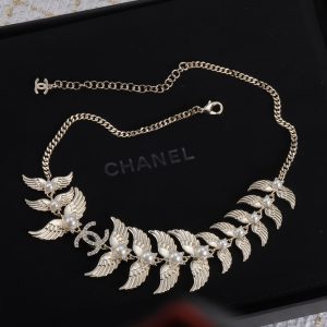 Gold Butterfly Pearl Necklace