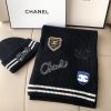 Knitted hat + scarf set autumn and winter fashion bloggers recommend soft and comfortable