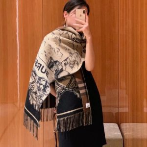 Classic double-sided jacquard scarf 65*180cm