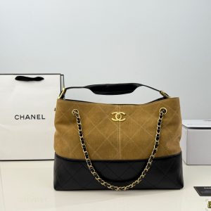 Bestselling Two-Tone Suede Bag | 36 x 25 cm