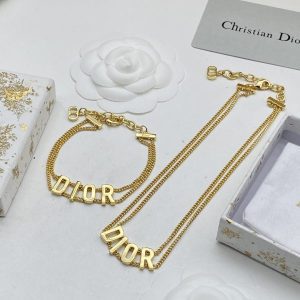 Alphabet bracelets and necklaces