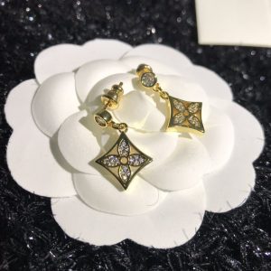 Rhombus Flower Earrings
