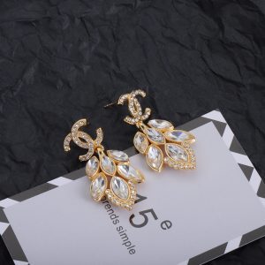 Crystal Diamond Earrings