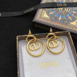 Letter Circle Earrings