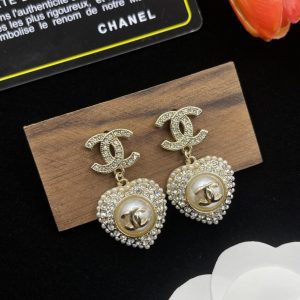 Gold Silver Pearl Stud Earrings