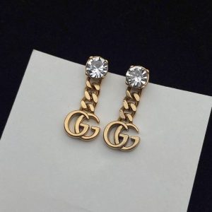 Masonry Letter Pendant Earrings