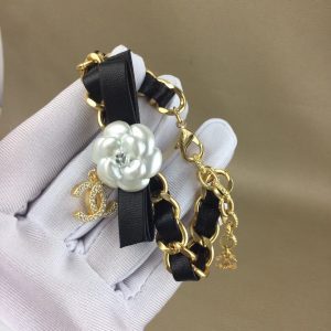 White Rose Chain Bracelet