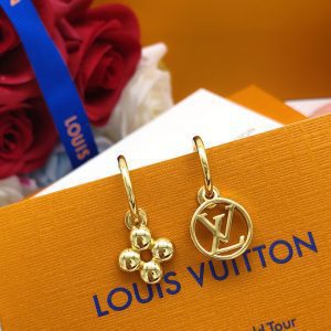Gold Retro Flower Earrings