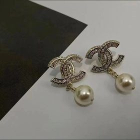 Diamond Hanging Pearl Earrings photo review