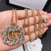 Crystal Diamond Chain Necklace