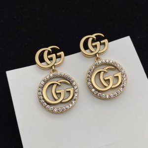 Classic Circle Letter Earrings
