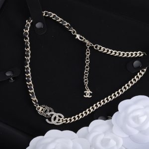 Chain Leather Necklace