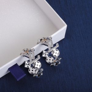 Silver Diamond Earrings