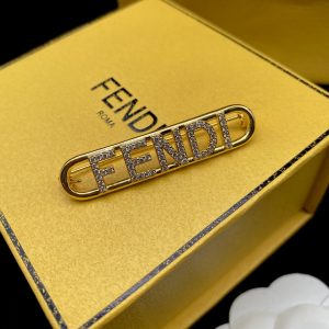 Gold Color Charm Brooch