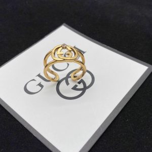 Gold Double Rings