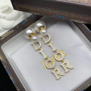 New Pearl Letter Earrings