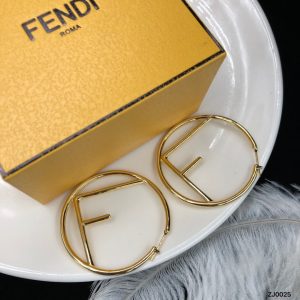 Classic Circle Letter Earrings