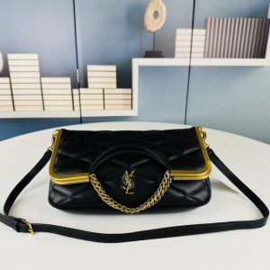 Black White Stitching Chain Handbags