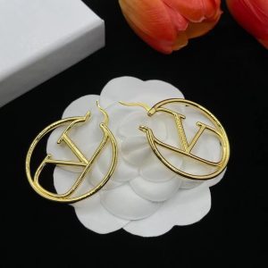 Circle Letter Earrings