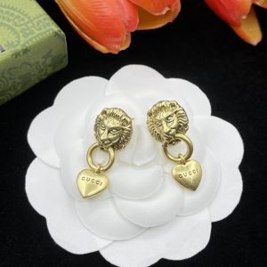 Golden Lion Earrings