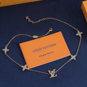 Hot selling gold diamond letter necklace