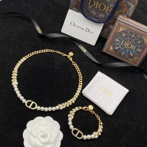 Colorful Diamond Necklace Bracelet