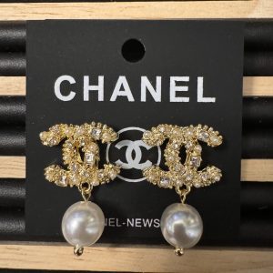Crystal Pearl Drop Earrings