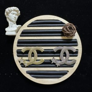 Gold silver diamond pentagram brooch