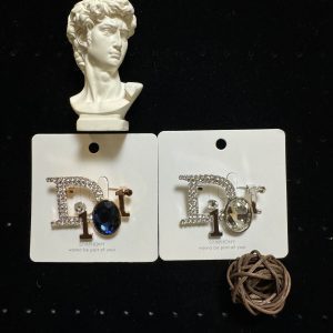 Rose gold silver diamond brooch