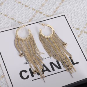 Diamond tassel earrings