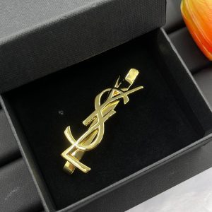 Golden letter hair clip