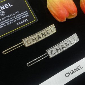 Letter full diamond hair clip