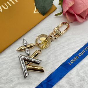 Gold letter keychain