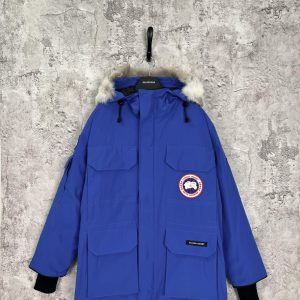 Classic Parka Blue Down Jacket