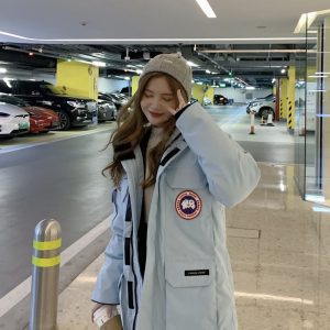 Classic Parka Light Blue Down Jacket