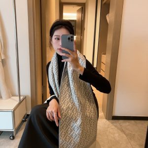 Double-sided different designs very soft and comfortable scarf 30*180cm