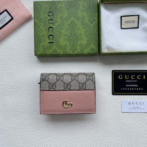 Old flower pink leather lychee pattern 11*9*2.5CM
