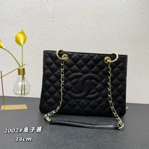 Caviar cowhide ball pattern handbag 34.5*25.5*14cm